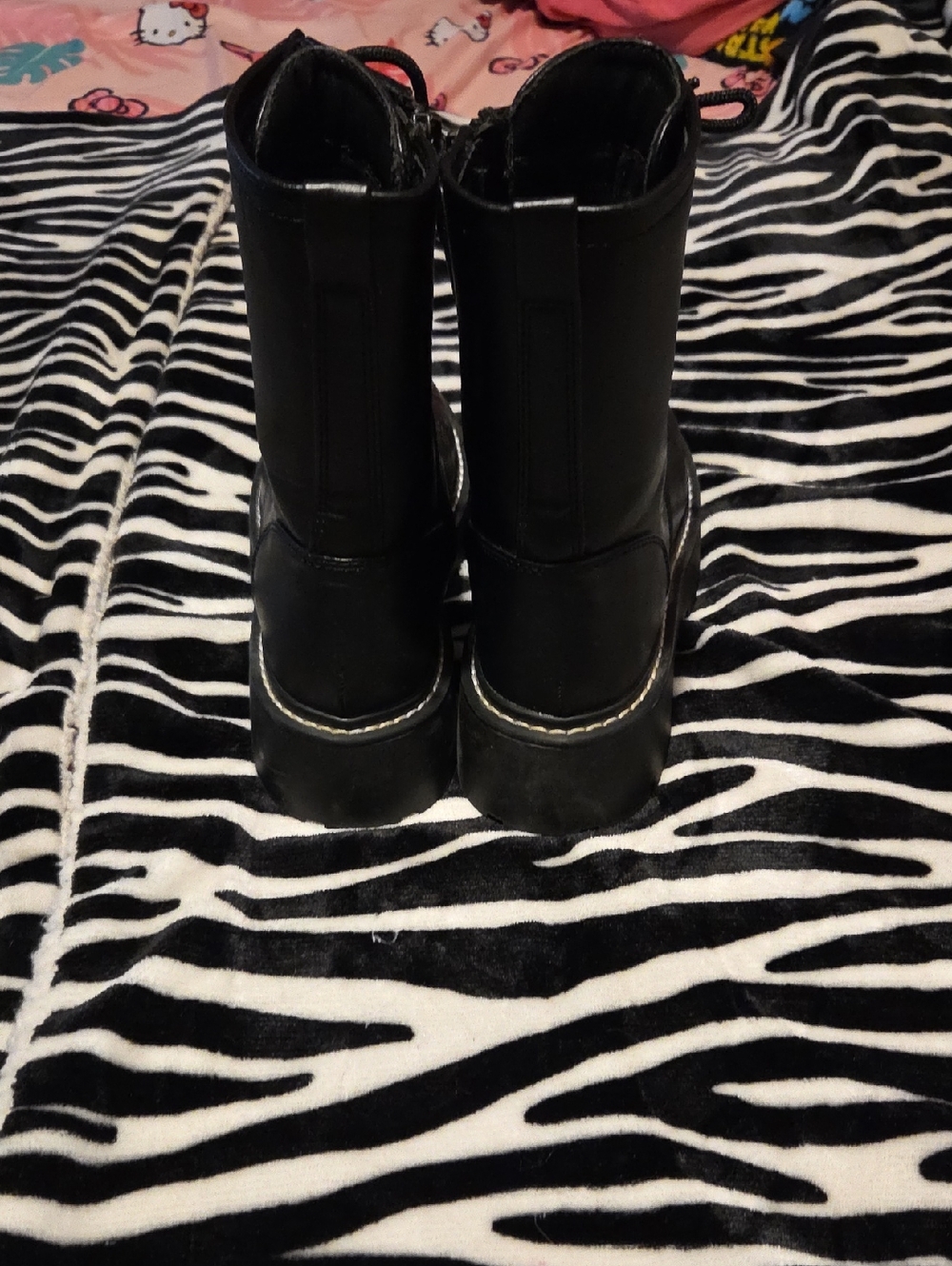 Black Combat Boots - Picture 3 of 7